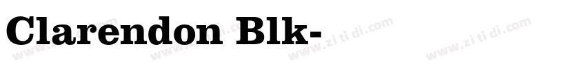 Clarendon Blk字体转换